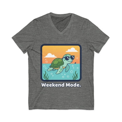 •V• Turtle V-Neck Tee - "Weekend Mode"
