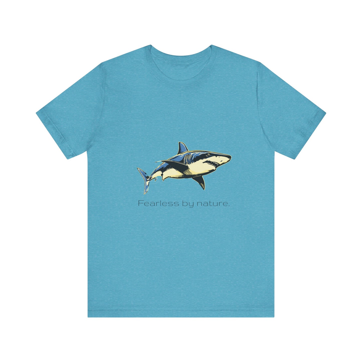 Great White Shark "Fearless by nature" Graphic Unisex Jersey Tee
