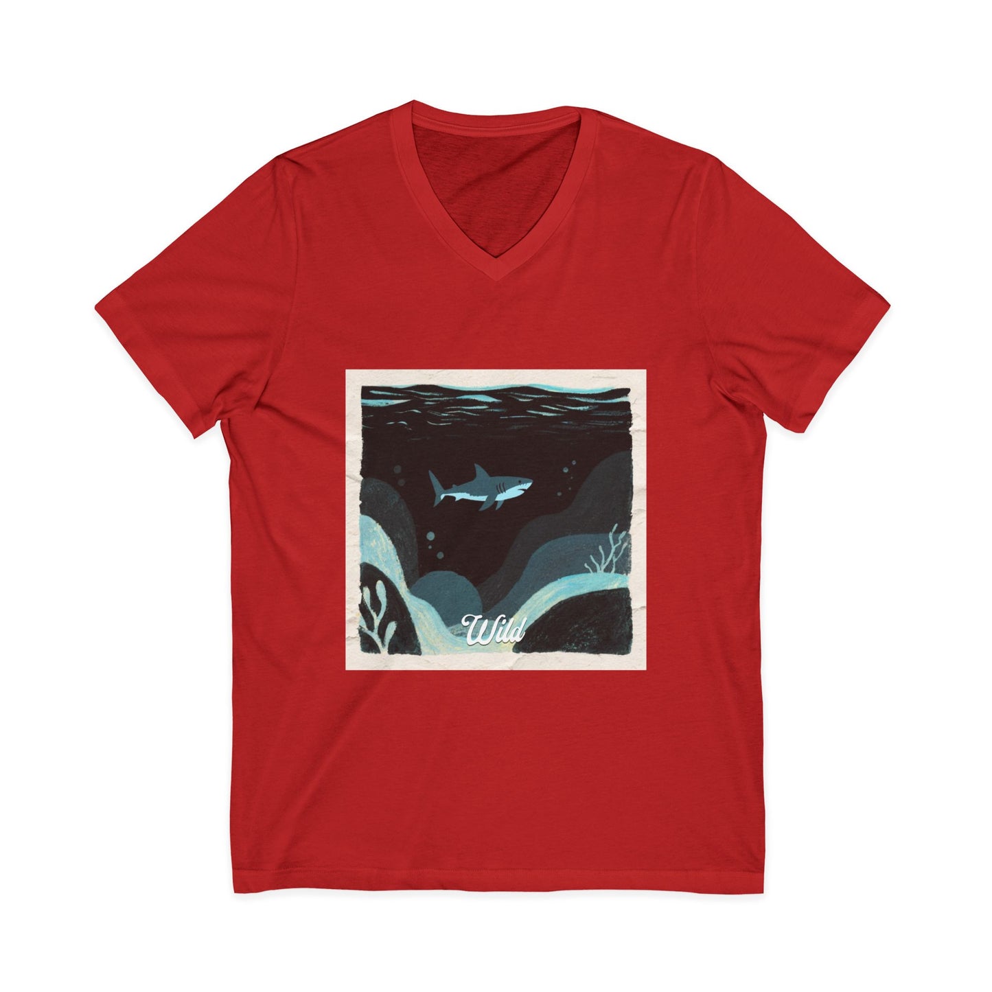 V • Shark V-Neck Tee - Wild