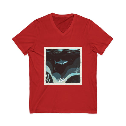 V • Shark V-Neck Tee - Wild