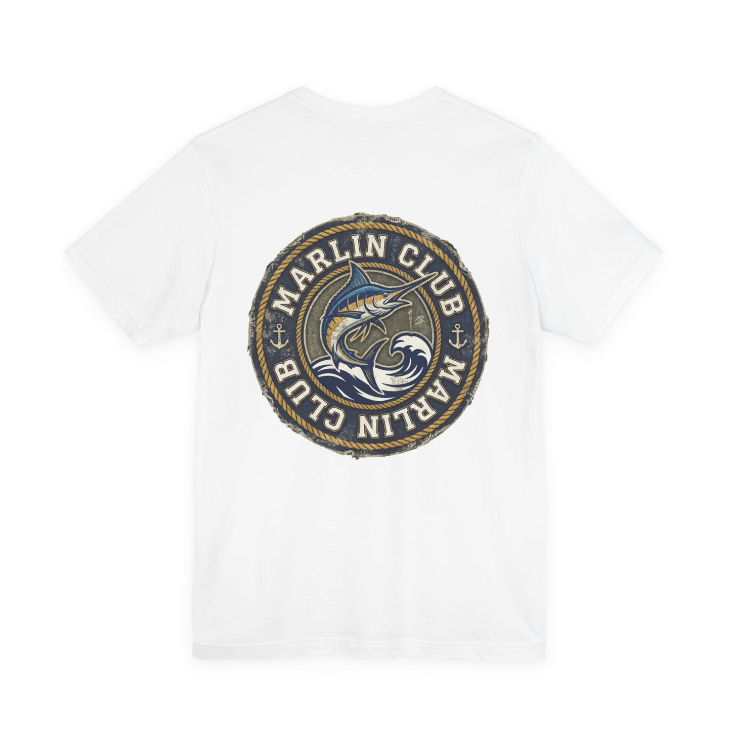 Marlin Club Tee - Back Image (Small Badge on Front)