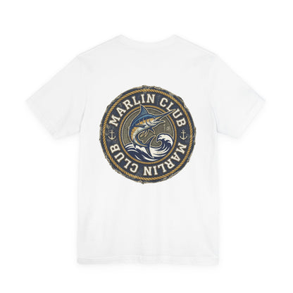 Marlin Club Tee - Back Image (Small Badge on Front)