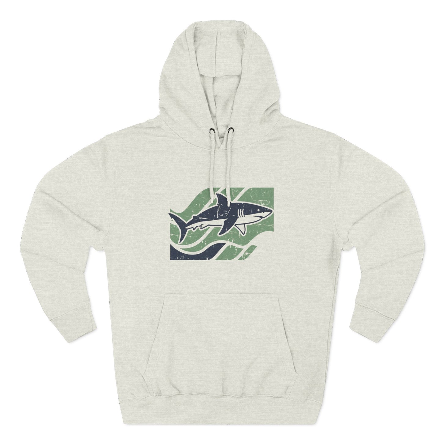 Shark Pullover Hoodie - Retro Shark
