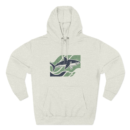 Shark Pullover Hoodie - Retro Shark