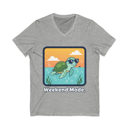 •V• Turtle V-Neck Tee - "Weekend Mode"