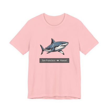 Shark Tee - San Francisco to Hawaii