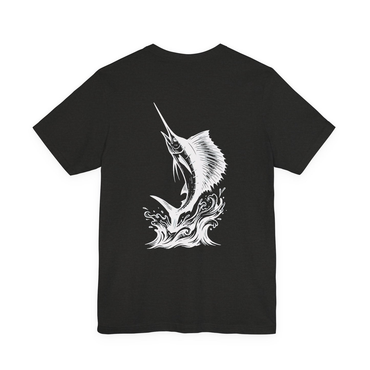 Sailfish Tee - Sailfish Club Inverted Leap (Badge on Front)