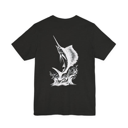 Sailfish Tee - Sailfish Club Inverted Leap (Badge on Front)