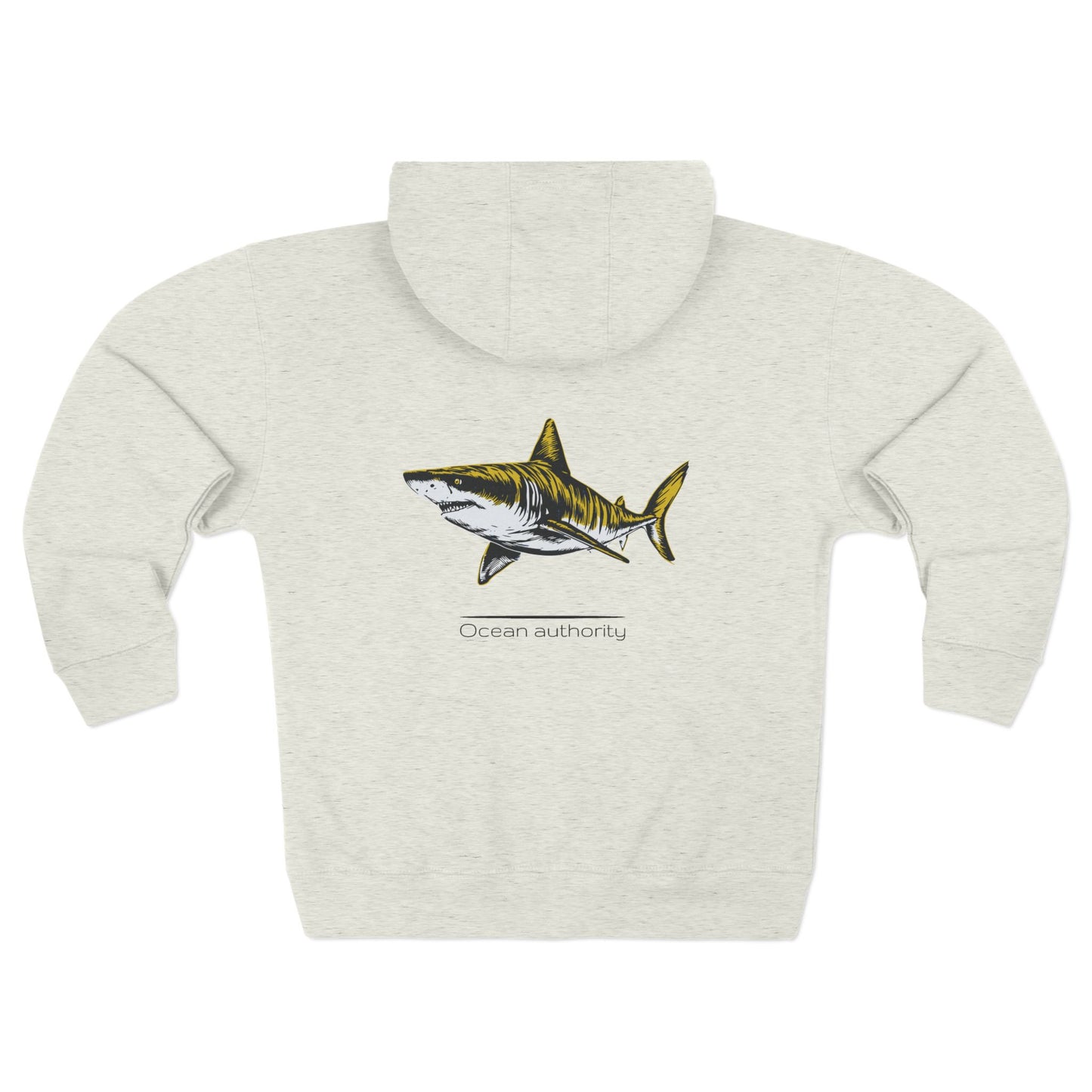 Tiger Shark "Ocean authority" Graphic Unisex Comfort Zip Hoodie