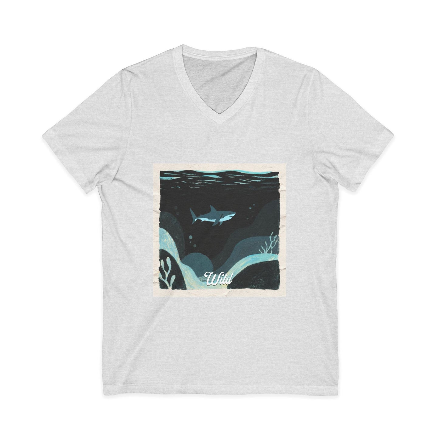 V • Shark V-Neck Tee - Wild