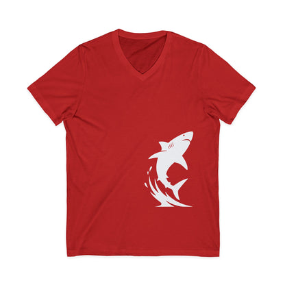 •V• Shark V-Neck Tee - Breach White