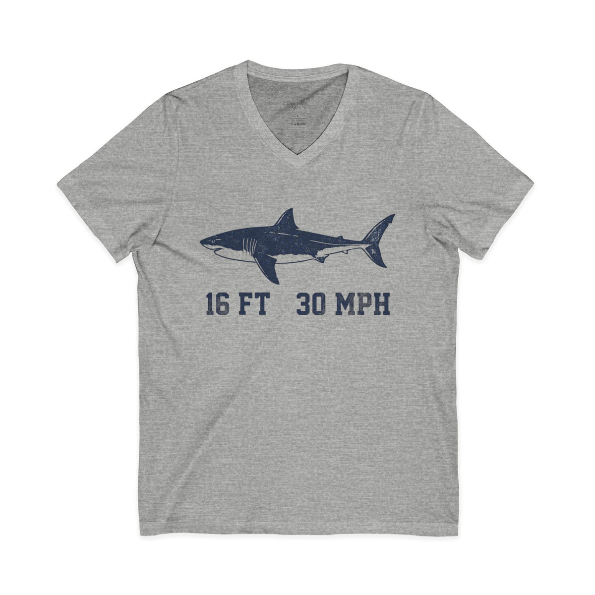 Shark V-Neck Tee - Stats