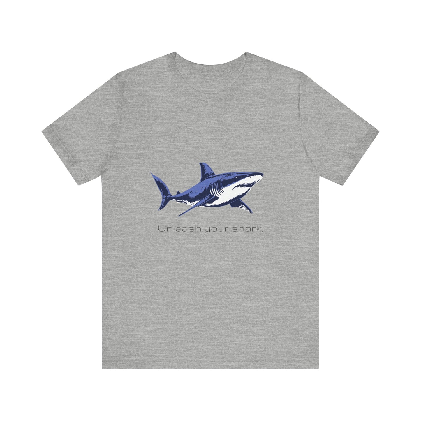 Great White Shark "Unleash your shark" Graphic Unisex Jersey Tee