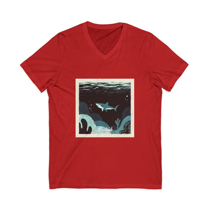 •V• Shark V-Neck Tee - Peckish