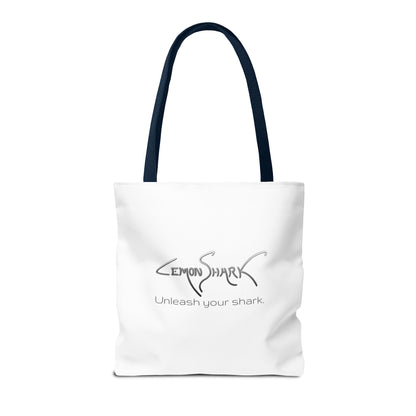 Shark Tote Bag — 'Ocean Authority' & 'Unleash Your Shark' Printed Tote