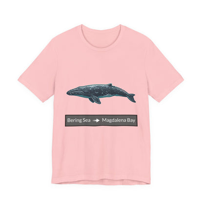 Gray Whale Tee - Migration "Bering Sea to Magdalena Bay"