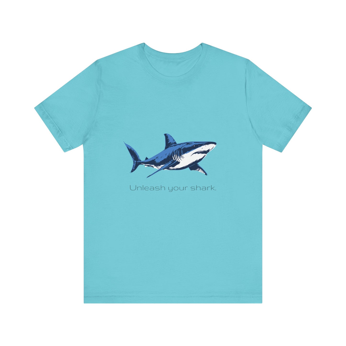 Great White Shark "Unleash your shark" Graphic Unisex Jersey Tee