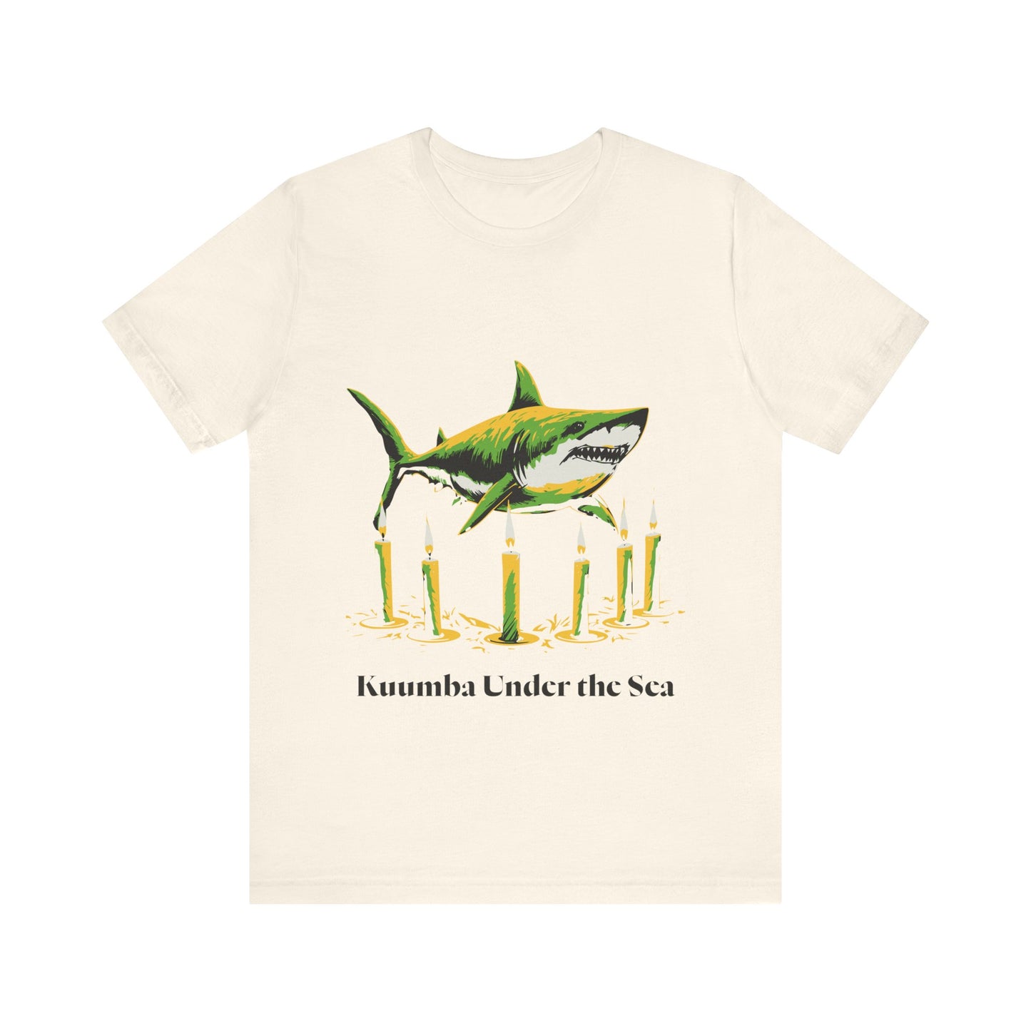 Kwanzaa Shark Tee - Kuumba Under the Sea Graphic Unisex Jersey Tee