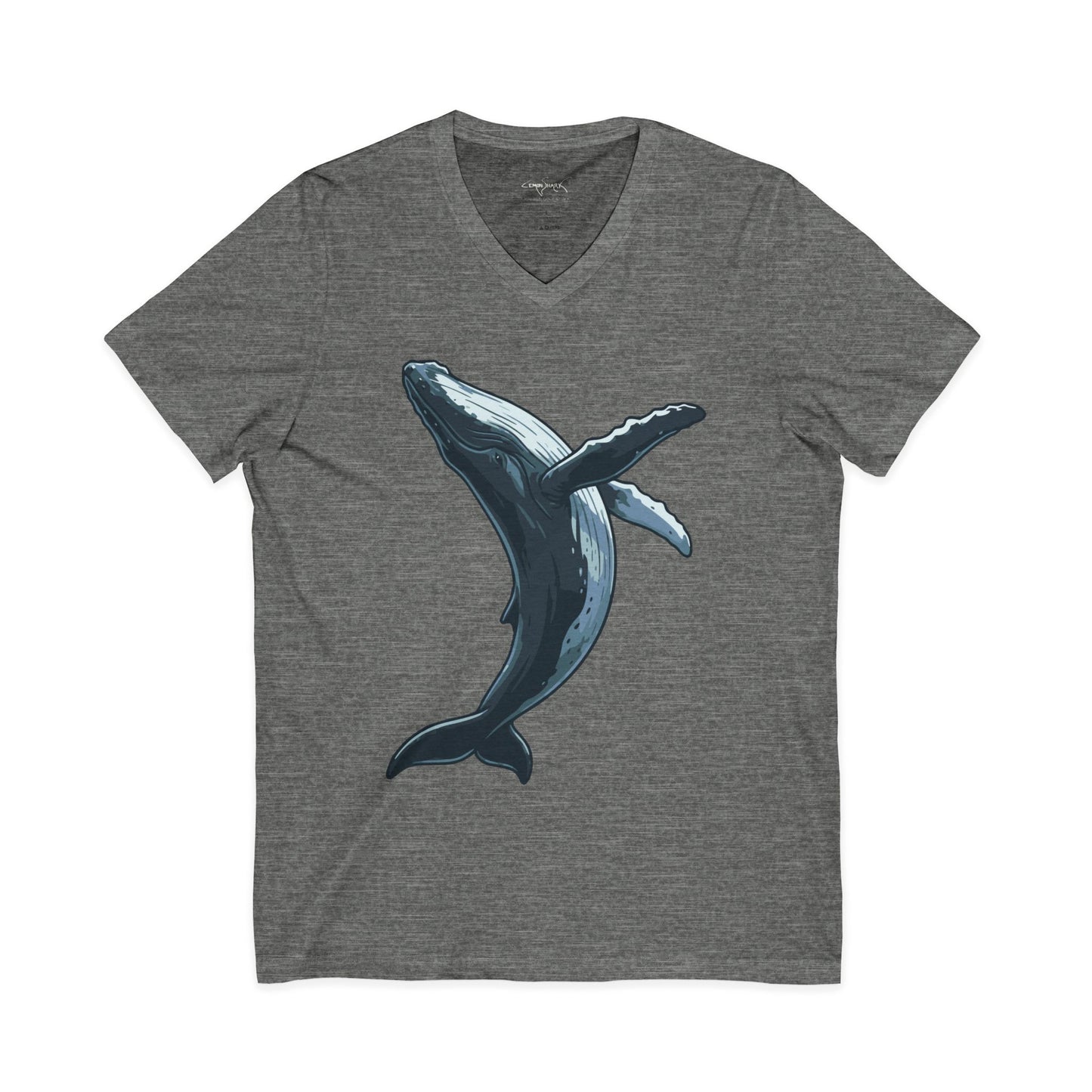 •V• Humpback Whale V-Neck Tee — Leap