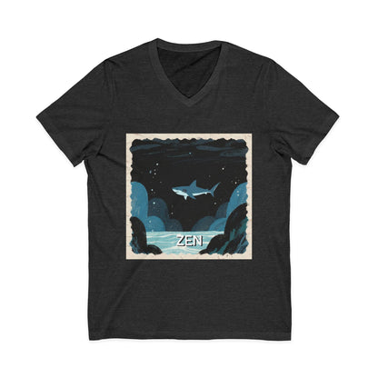 •V• Shark V-Neck Tee - Zen