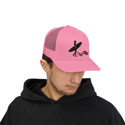 Surfer Silhouette Snapback Hat