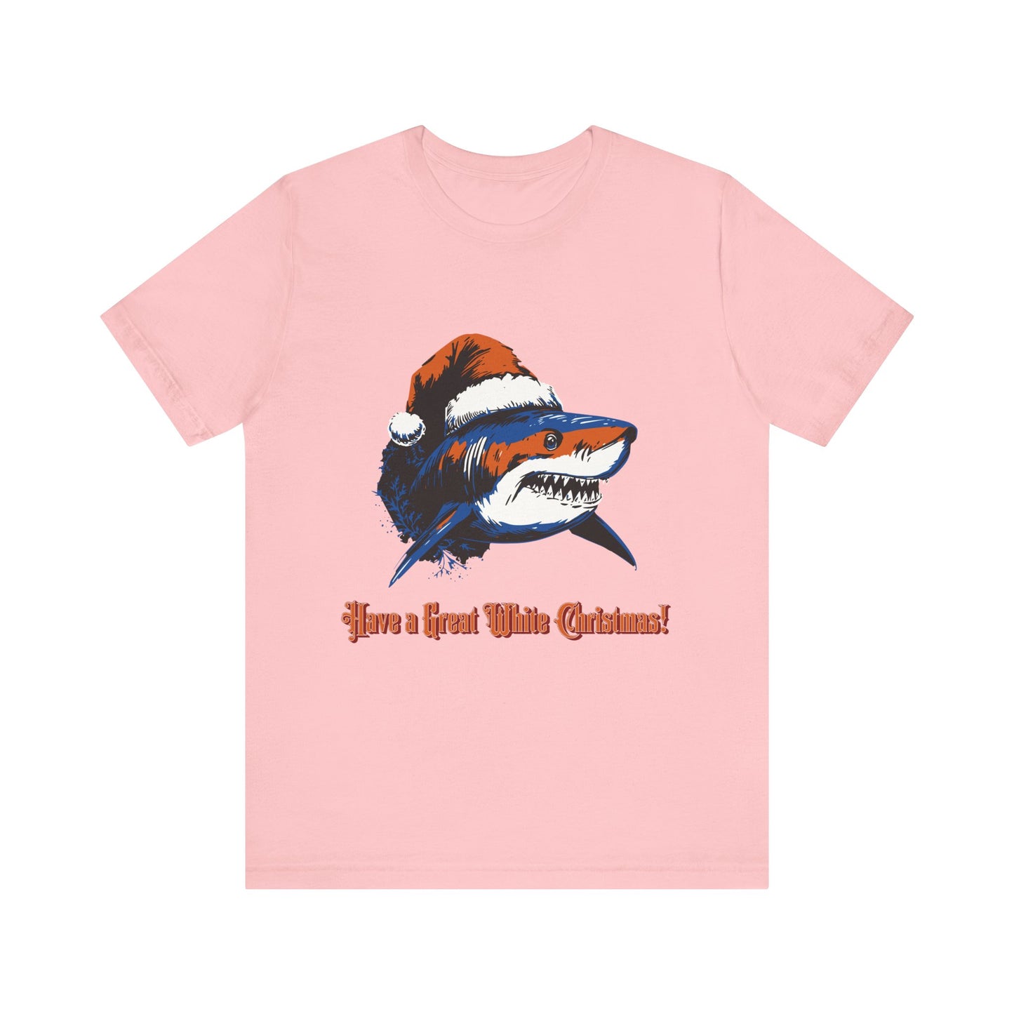 Christmas Shark Tee - Have a Great White Christmas Graphic Unisex Jersey Tee