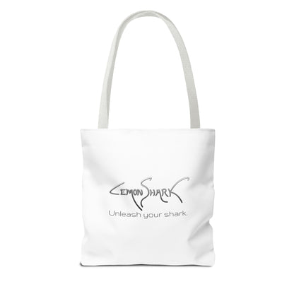 Shark Tote Bag — 'Ocean Authority' & 'Unleash Your Shark' Printed Tote
