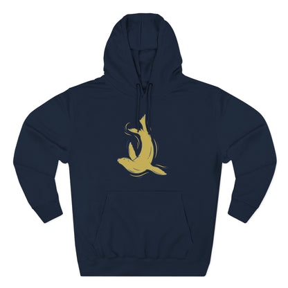 Sea Lion & Marlin Pullover Hoodie - SK Variation (Front & Back Image)