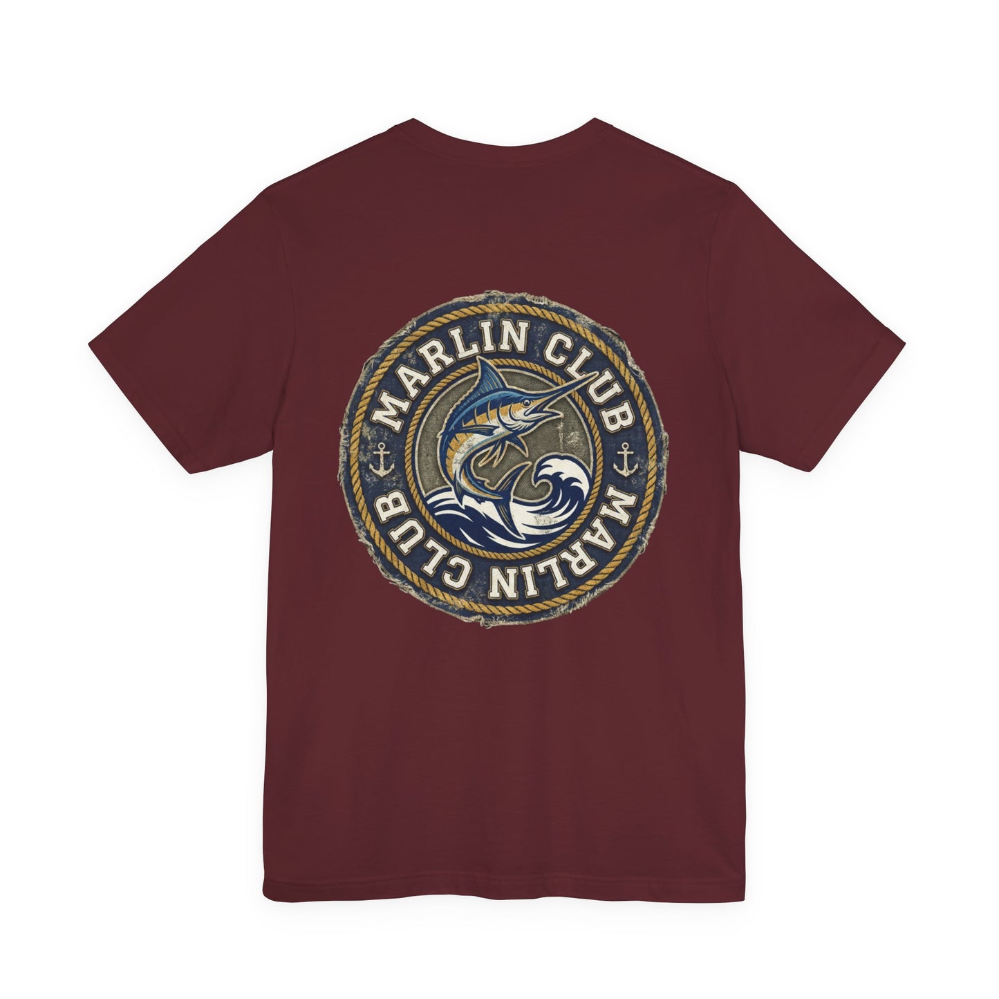 Marlin Club Tee - Back Image (Small Badge on Front)