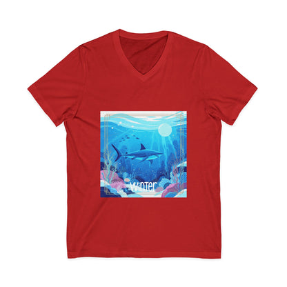 •V• Shark V-Neck Tee - Ocean Seasons 1 Winter
