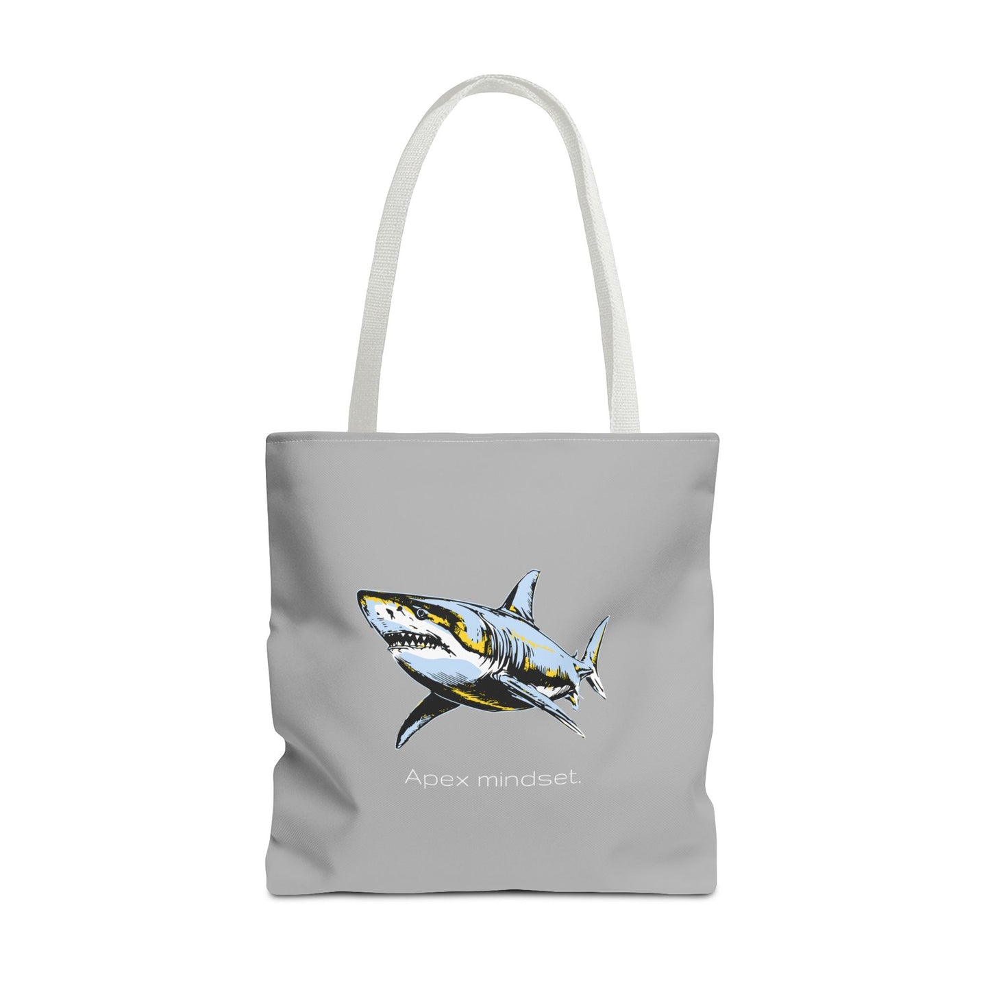 Shark Tote Bag - "Apex Mindset" Graphic Ocean Shopper