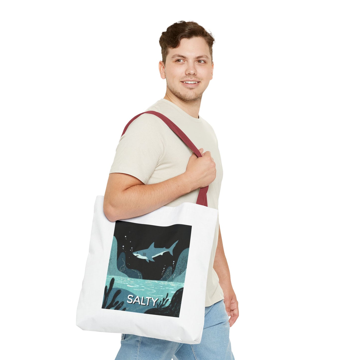 Shark Tote Bag - "Salty"