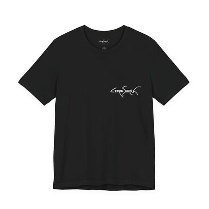 Flying Fish Woodblock Tee - Wave (Back IMage, Front Logo)