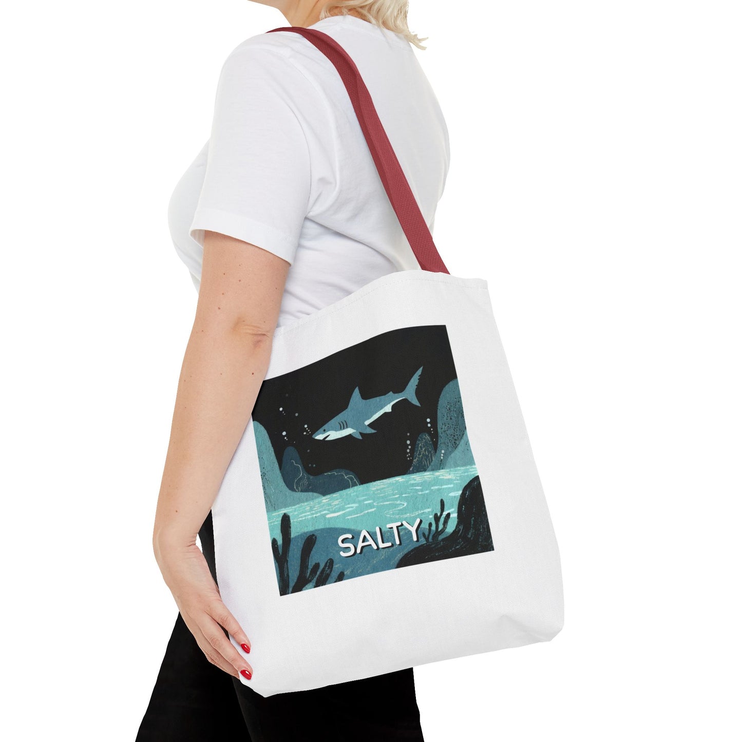 Shark Tote Bag - "Salty"