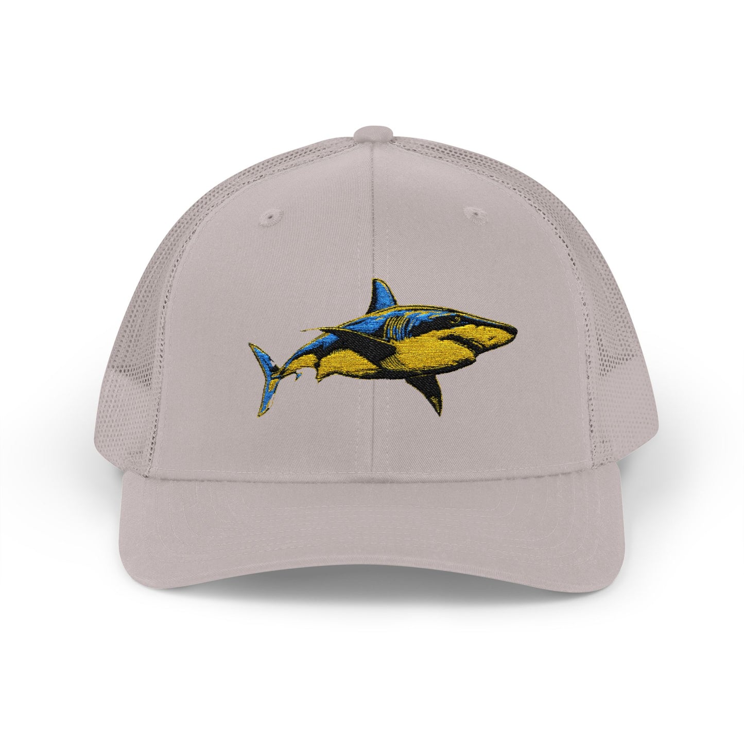 Great White Shark Embroidered Snapback Cap