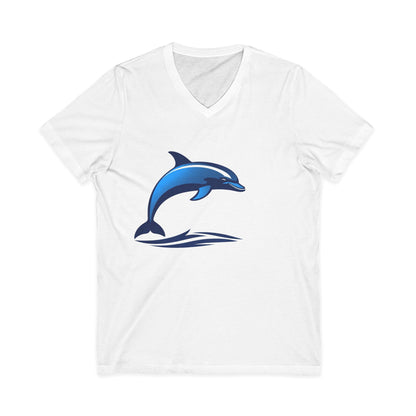 •V• Dolphin V-Neck Tee - Wave