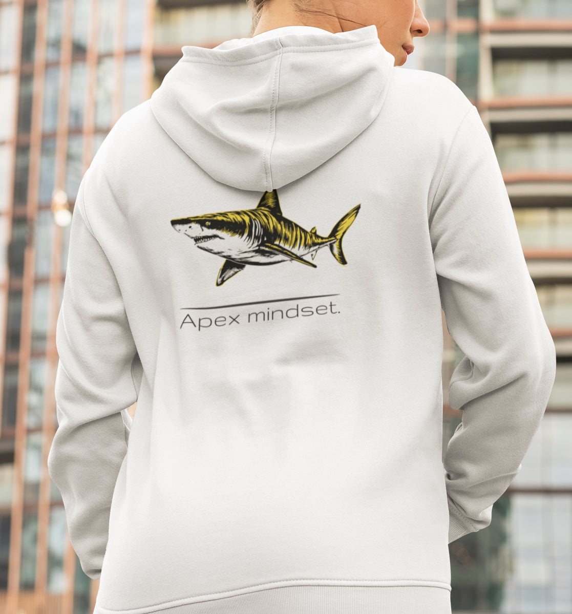 Tiger Shark "Apex mindset" Graphic Unisex Comfort Zip Hoodie