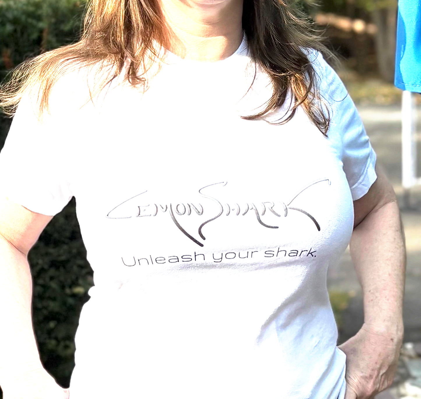 Lemon Shark Logo "Unleash your shark" Graphic Unisex Jersey Tee