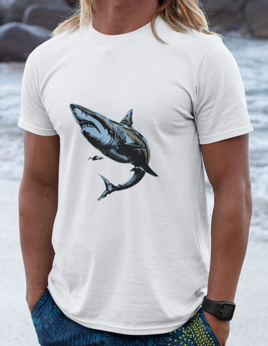 Great White Shark Graphic Unisex Jersey Tee