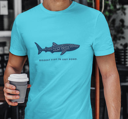 Shark Tee –  Whale Shark Silhouette "Biggest Fish In Any Pond"