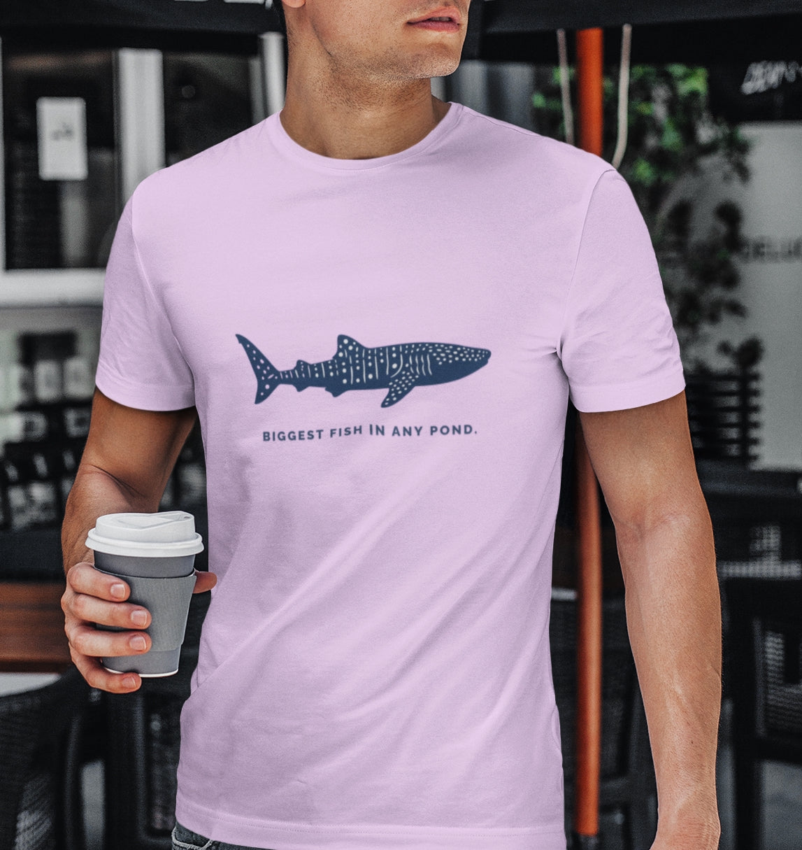 Shark Tee –  Whale Shark Silhouette "Biggest Fish In Any Pond"