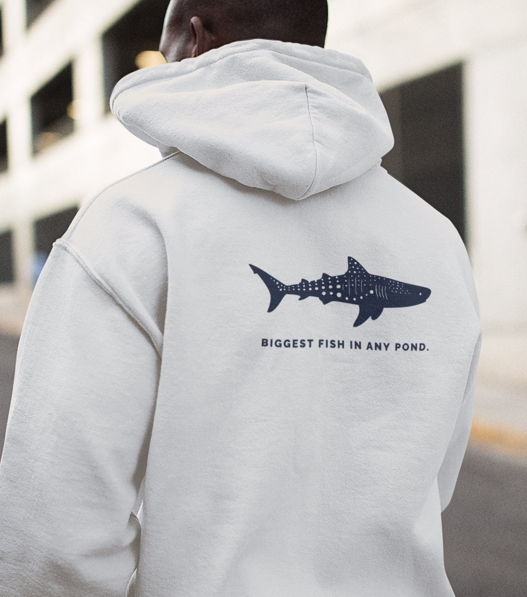 Shark Zip Hoodie - Biggest Fish In Any Pond