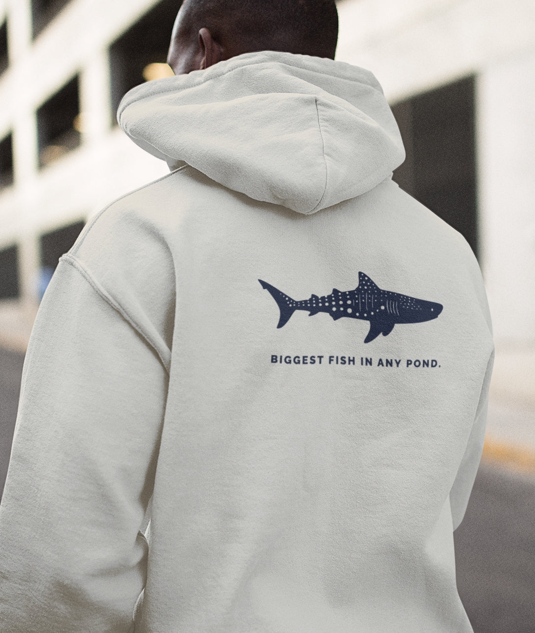 Shark Zip Hoodie - Biggest Fish In Any Pond