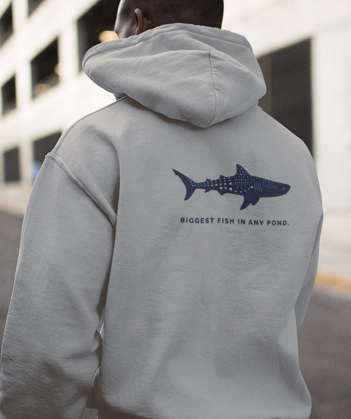 Shark Zip Hoodie - Biggest Fish In Any Pond