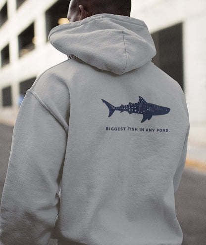 Shark Zip Hoodie - Biggest Fish In Any Pond