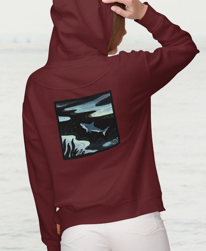 Shark Zip Hoodie — Shark Nightscape