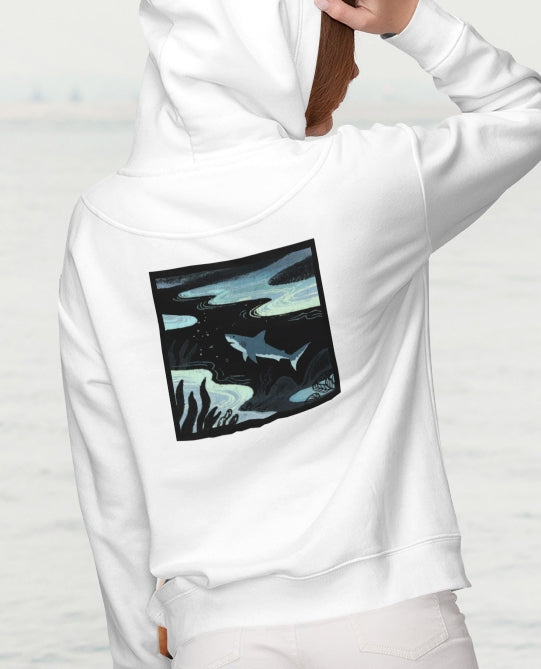 Shark Zip Hoodie — Shark Nightscape