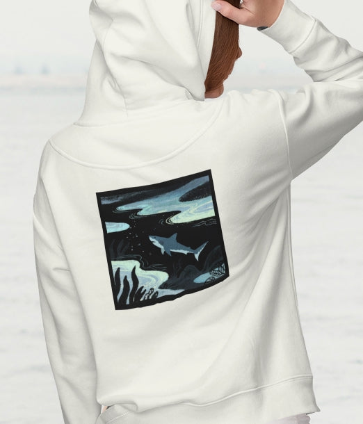 Shark Zip Hoodie — Shark Nightscape
