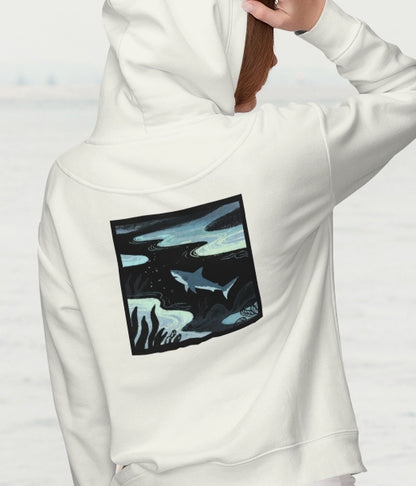 Shark Zip Hoodie — Shark Nightscape