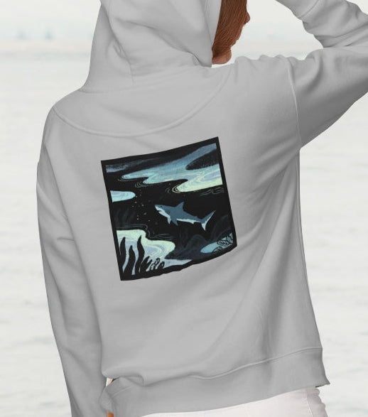 Shark Zip Hoodie — Shark Nightscape